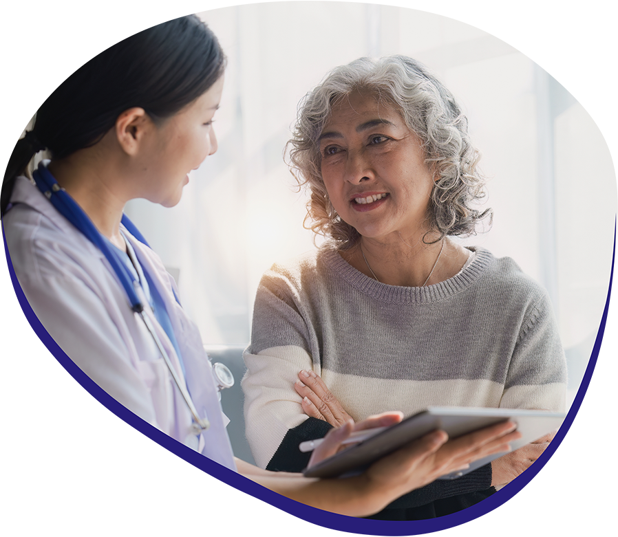 Doctor consulting with patient